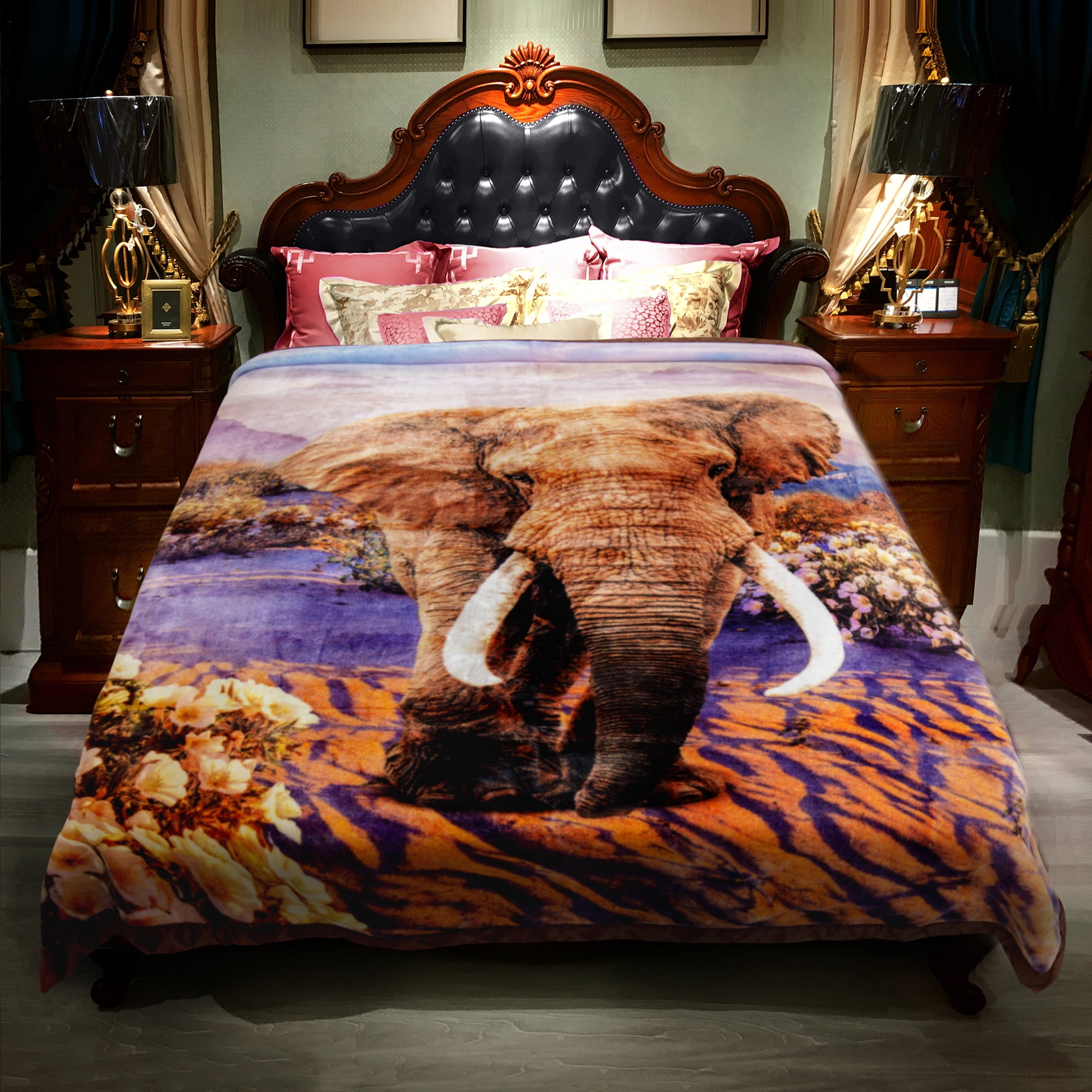 King Size Soft Plush Heavy Thick Blanket For Winter 2 Ply ...
