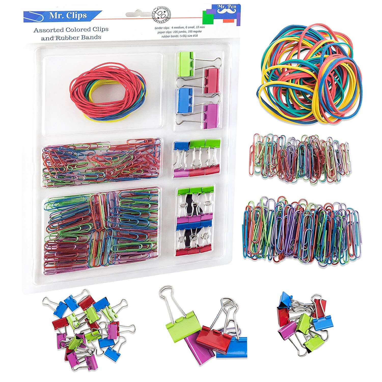 6/8pcs Metal Paper Clip 19/25mm Simple Colorful Binder Clips Tickets Photo Clamp
