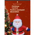 thumbnail image 3 of Colorful Christmas, joy strikes, 47-inch inflatable Santa Claus decoration,red, 3 of 13