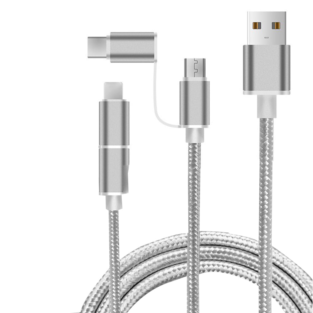 USB Cable Color : White, Size : Type-C Type-c Data line Braided 2 M SUB Data Cable,for Android 2 Pack iOS 
