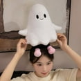 thumbnail image 6 of ToyKingdee Funny White Ghost Plush Ultra-Soft Stuffed Animal Cute Plushies Decor Gifts for Home Living Room, Bedroom, Party & Movie Nights, 6 of 9