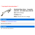 thumbnail image 2 of Windshield Wiper Motor - Compatible with 2010 - 2014 GMC Sierra 2500 HD 2011 2012 2013, 2 of 2