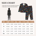 thumbnail image 4 of Salouo Space D Pattern Women's Pajamas Set Long Sleeve Button Down Sleepwear Soft Pj Lounge Sets for women 2 Piece Pjs Set with Long Pants-X-Large, 4 of 7