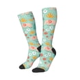 thumbnail image 3 of Cauagu Elephant and Flowers Print Women's Men's Ankle Socks 1-pack Casual Athletic Socks for Unisex Adult Moisture-Wicking Socks for Daily Wear/Running/Sport, 3 of 8