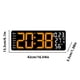 thumbnail image 3 of Reloj de pared para sala de estar de 17,3 pulgadas con reloj electrónico LED multifuncional, reloj despertador de gran tamaño, reloj de temperatura y humedad, reloj despertador, 3 of 6