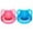 Pink,Blue, variant on CutiePlusU Adult Sized Pacifier Dummy for Adult Babies-Crystal Pacifiers Set Big Shield 2 Pack-Pink, Blue