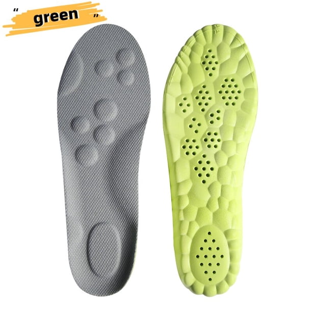 Plantillas deportivas de masaje para pies, plantillas Súper suaves para correr, cestas, inserciones de zapatos, suelas, soporte para ARCO, cojín ortopédico, 6 piezas