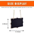 thumbnail image 2 of 12 Pack Chalkboard Tags Hanging Mini Chalkboard Signs Wooden Hanging Chalkboard Labels String Twine Chalk Hanging Signs for Baskets, Weddings, Kids Crafts or Storage Sign, 2 of 7
