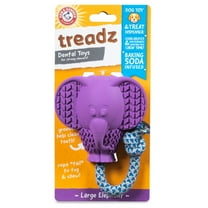 Arm & Hammer Treadz Large Elephant Rubber Dog Dental Chew Toy