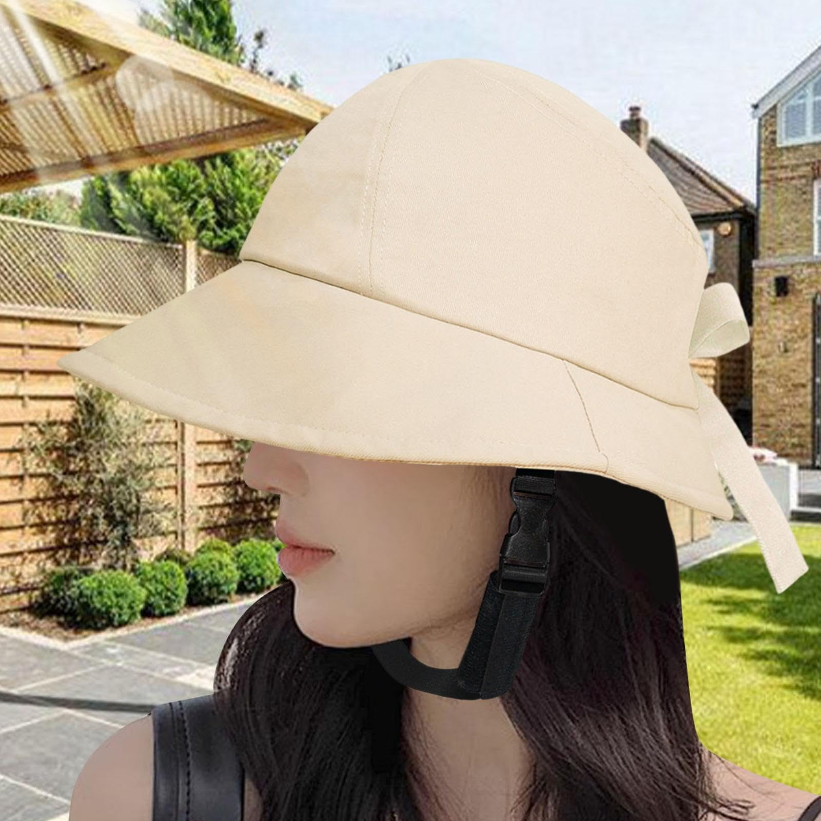 Hfnggwee Hat-Shaped Bicycle Helmet - Safety Certified Sun Hat Bike Helmet 58-60cm for Women & Men - Unisex Stylish Cycling Helmet for School & Commuting CJA513-192