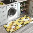thumbnail image 3 of Yellow White Checker Sunflower Pattern Kitchen Rug Mat,Kitchen Runner Rugs Non Skid Washable,Decorative Kitchen Floor Mats for Kitchen,Sink,Laundry,17"x47.2", 3 of 7
