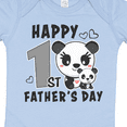 thumbnail image 4 of Inktastic Happy 1st Fathers Day with Pandas Girls Baby Bodysuit, 4 of 5