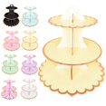 thumbnail image 4 of TidBay 3-Layer Cupcake Dessert Paper Stand Display Rack Birthday Wedding Party Supplies, 4 of 8