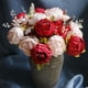 thumbnail image 4 of Nvzi Flores falsas, peonías artificiales vintage, flores de seda para decoración del hogar y bodas, paquete de 1 (melocotón), 4 of 5