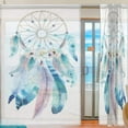 thumbnail image 2 of GZHJMY Dreamcatcher Sheer Curtains Window Voile Panels Drapes Tulle Curtains, Semi Sheer Curtains 78 Inches Long for Living Room Bedroom, Set of 2 Home Decor, 2 of 4
