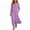 Purple, variant on Lnmiateer Women Beach Vacation Swing Dress Collared 3/4 Sleeve Button‑Down Loose Fit With Side Pockets Casual Going‑Out Outfit