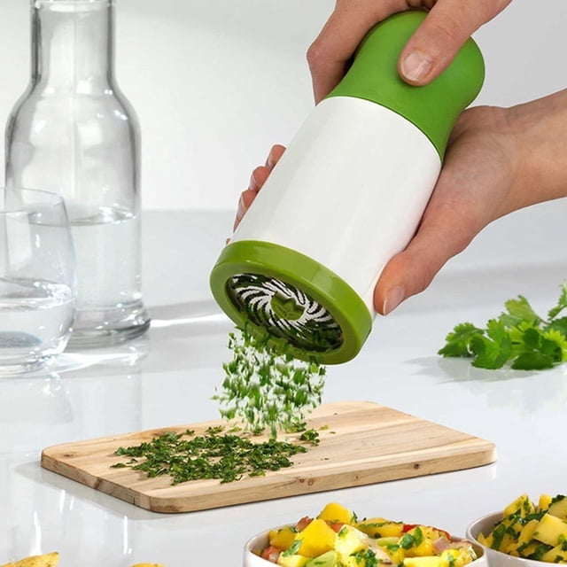 YSTIANN Herb Grinder Spice Mill Parsley Shredder Chopper Vegetable Cutter Garlic Coriander Spice Grinder Kitchen Accessories WJ94-4772