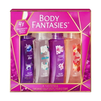 Body Fantasies Signature Fragrance Body Spray Gift Set, 1.7 fl oz, 4 Count