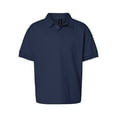 thumbnail image 5 of Gildan Youth DryBlend Jersey Polo, Short Sleeve Shirt, Classic Fit, Navy, Sizes S-XL, Pack 1, 5 of 7