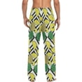 thumbnail image 4 of FREEAMG Pineapple Slices Pajama Pants for Men, Men's Separate Bottoms, Pure Cotton Comfortable Lounge Pants for Men（307）, 4 of 7