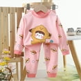 thumbnail image 4 of Xudanell Baby Boy Outfits Toddler Clothes for Boys Thickened Long Sleeves Durable Kids Clothes Fall Toddler Girl Outfits Light Pink 3-6 Months, 4 of 5