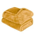 thumbnail image 7 of BNM Fleece Diamond Fluffy Blanket, Throw, Gold, 7 of 7
