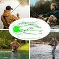 thumbnail image 4 of Tnobhg 6Pcs Soft Baits Bright Color Slow Sinking Flexible Bite Resistant with Silicone Wire Saltwater Freshwater Ball-Shaped Bionic Baits Fishing Supplies, 4 of 7