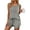 Grey, variant on MOSHU Two Piece Lounge Sets for Women Solid Tank Tops and Knot Front Shorts Pajama Sets Drawstring Loungewear