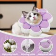 thumbnail image 2 of GHSDFBB Collier de Récupération pour Chat, Collier Elizabeth Coloré et Doux, Collier Cône pour Animaux de Compagnie Dessin Animé, Collier Protecteur après Chirurgie Ajustable pour Chats et Petits Chiens, 2 of 7