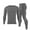 Gray, variant on Men's Ultra Soft Fleece Lined Thermal Underwear Set Long John Set Fleece Lined Top & Bottom Underwear Set