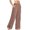 Coffee, variant on Womens Wide Leg Yoga Pants High Waisted Side Slit Joggers Casual Loose Sweatpants With Pockets Patterned Pants