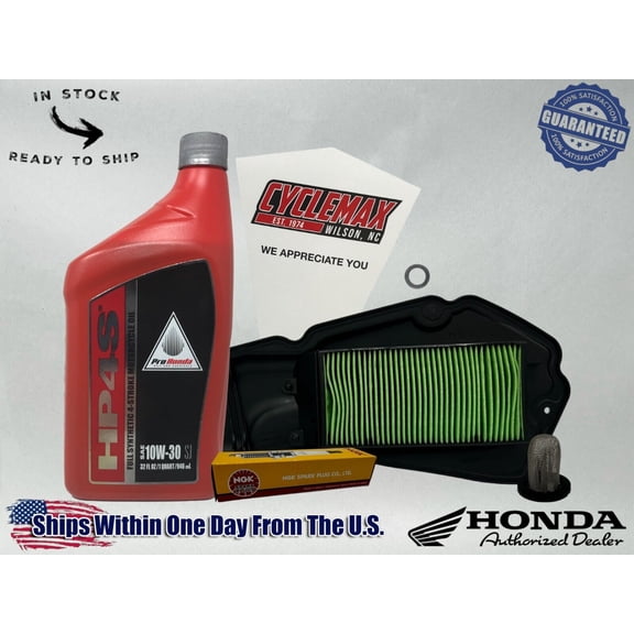 Cyclemax Full Synthetic Tune Up Kit fits 2024 Honda ADV160 with Spark Plug