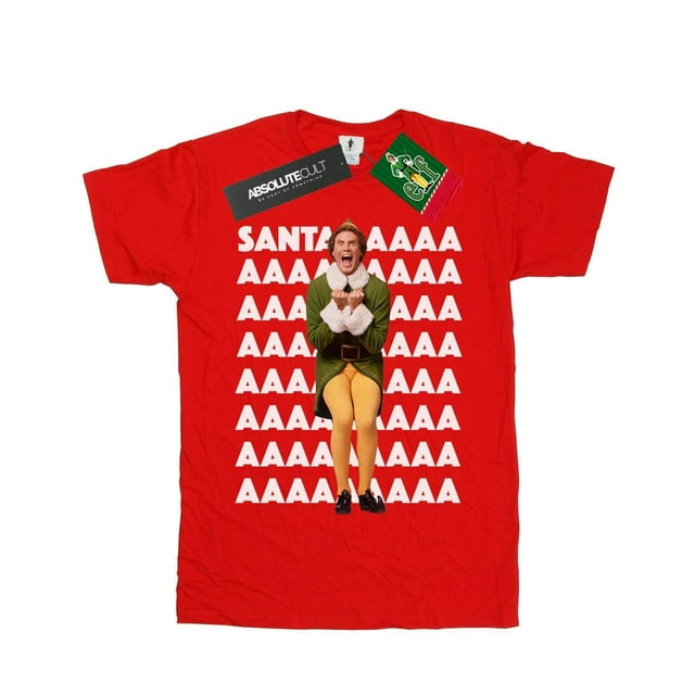 Elf T-Shirt en Coton Girls Buddy Santa Scream