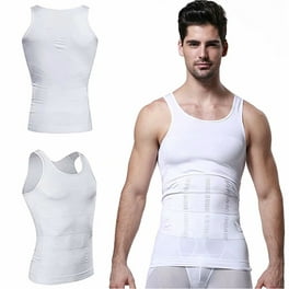 Men Compression Shirt Slimming Body Shaper Vest Tummy Control Shapewear  Abdomen Undershirt 