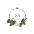 thumbnail image 1 of Easter Bunny Wreath Decorations for Front Door, 14 Inch Multicolor Plastic Spring Holiday Decor with Bow, Indoor Outdoor Wall Hanging Home Decor for Easter Party, 1 of 6
