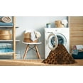 thumbnail image 2 of Ahgly Company Machine Washable Indoor Round Transitional Mahogany Brown Area Rugs, 7' Round, 2 of 7