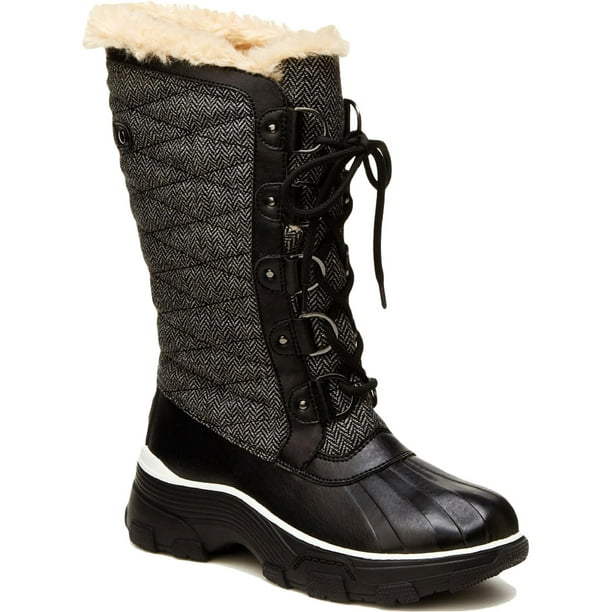 JBU by Jambu Womens Lorina Tall Winter & Snow Boots Black 6 Medium (B,M