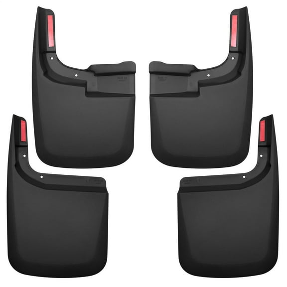 Husky Liners Custom Front/Rear Mud Guards Fit 17-25 F250/F350 No Dually Black