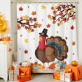 thumbnail image 4 of Thanksgiving Turkey Shower Curtains for Bathroom, Fall Pumpkin Maple Leaf Waterproof Fabric Shower Curtain for Bathroom Bathtub Decoration, Machine Washable, 72"x84", 4 of 9