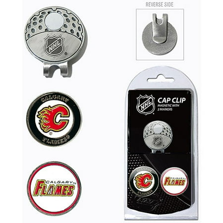 Team Golf NHL Calgary Flames Cap Clip With 2 Golf Ball Markers