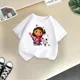 thumbnail image 3 of Bonita camiseta de algodón con dibujos animados de DORA para niña, divertida, de verano, para niños, con estampado creativo, informal, de cuello redondo y manga corta, 3 of 5