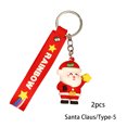 thumbnail image 2 of Jumpingount 2 piezas llavero titular lindo Santa Claus puerta portátil coche llavero anillo bolso llavero colgante para niñas Accesorios de disfraces Tipo 5 Jumpingount AP014193-05, 2 of 6