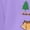 Purple&1080, variant on CONFREE Christmas Girls Short Sleeve Tshirts Crew Neck Santa Claus Graphic Casual Xmas T-Shirt for Kids