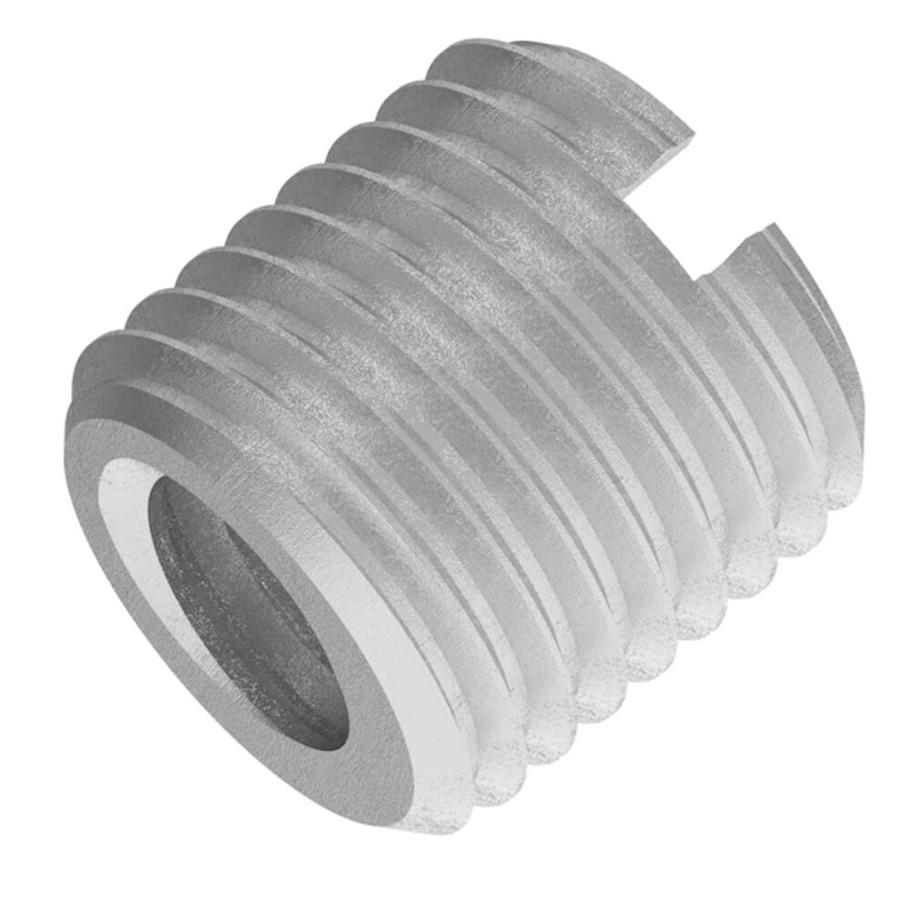 Thin Wall Self Locking Thread Insert, 1/4"-20 Int Thrd Sz, 18-8 Stainless Steel, 5 PK