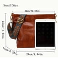 thumbnail image 3 of Geometric Strap Hobo Bag, Large Capacity Crossbody Bag, Women's Retro Style Shoulder Bag, 3 of 4