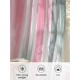 thumbnail image 6 of Sheer Curtains 45 Inch Length 2 Panels Set for Kitchen, Pink Gray Semi Sheer Curtains for Windows, Contemporary Abstract Gradient Aesthetic Voile Window Treatments Rod Pocket Curtain, 6 of 7