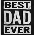thumbnail image 2 of Cool Best Dad Ever Father's Day Men's Big & Tall Crewneck Graphic Tee Brisco Brands 2X, 2 of 5