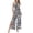 Black White, variant on Casual Sleeveless Jumpsuit for Women's Boho Pattern Tie Halter Neck Beach Slit Wide Leg Pants XS Red