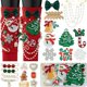 thumbnail image 1 of WAYAN Christmas Shoe & Sock Charms Kit, 86 pcs DIY Holiday Decorations with Bows, Pearls, Snowflakes, Pins – Perfect for Festive Christmas Socks, Shoes & Holiday Craft Projects, 1 of 1