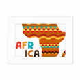 thumbnail image 1 of Africa Fancy Map Characters stripes Photo Mount Frame Picture Art Painting Desktop 5x7 inch, 1 of 4